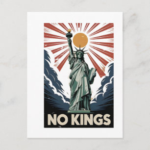 Inga kungar i Amerika Liberity Status USA Demokrat Helg Vykort