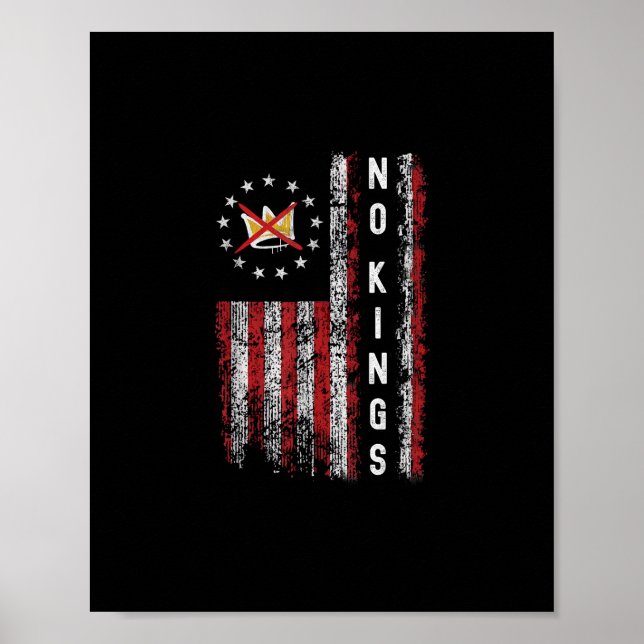 Inga kungar i Amerika Minimal ren Poster (Framsidan)