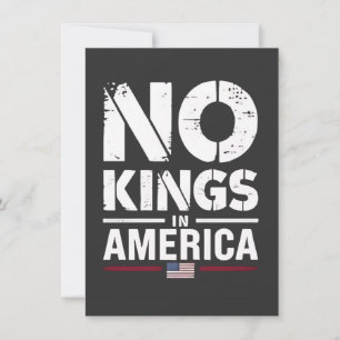 Inga kungar i Amerika Patriotisk amerikansk flagga Inbjudningar