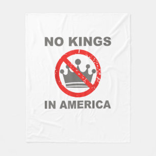 Inga kungar i Amerika Patriotisk Casual Fleecefilt