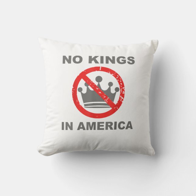 Inga kungar i Amerika Patriotisk Casual Kudde (Framsida)