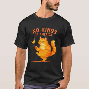 Inga kungar i Amerika Patriotisk politisk kattdesi T Shirt