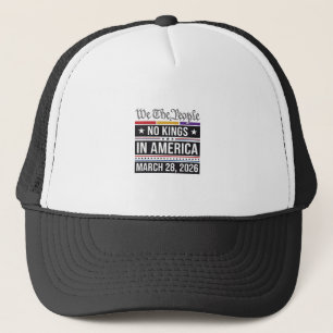 Inga kungar i Amerika Patriotisk protestt-shirt_1 Keps