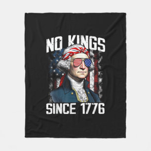 Inga kungar i Amerika Patriotisk vintage-grafisk l Fleecefilt