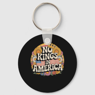 Inga kungar i Amerika Patriotisk vintage grafisk l Nyckelring