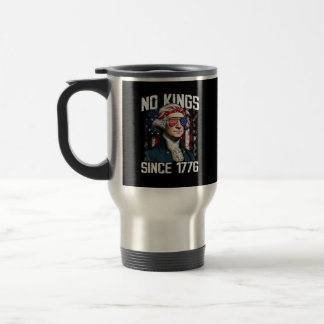 Inga kungar i Amerika Patriotisk vintagegrafisk lo Resemugg