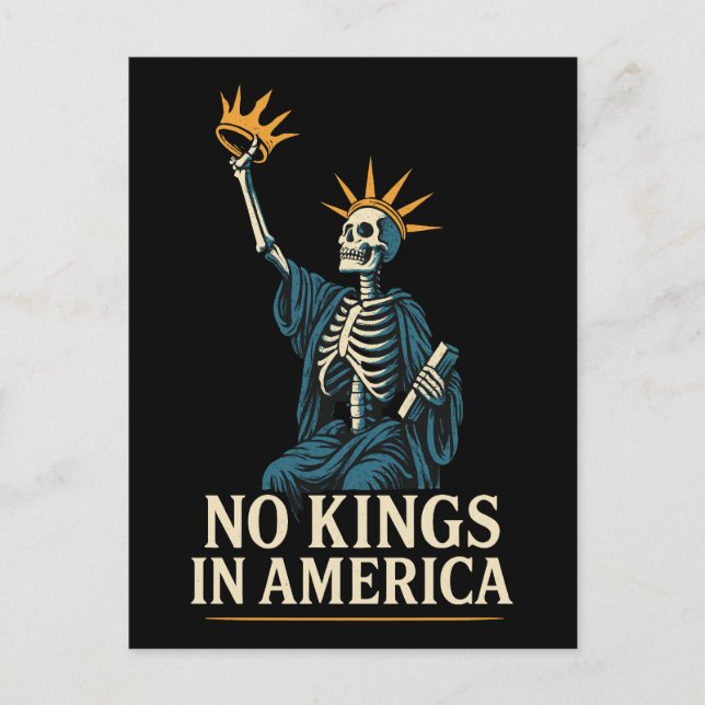 Inga kungar i Amerika protesterar Helg Vykort (Framsida)