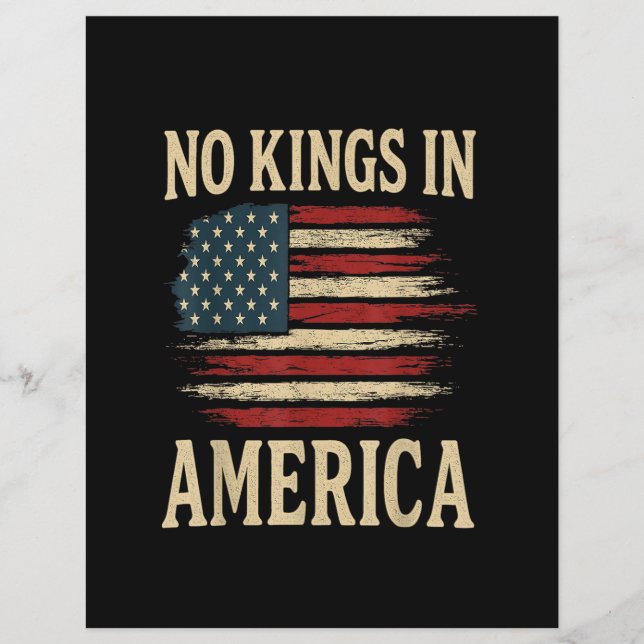 Inga kungar i Amerika Reklamblad (Framsidan)