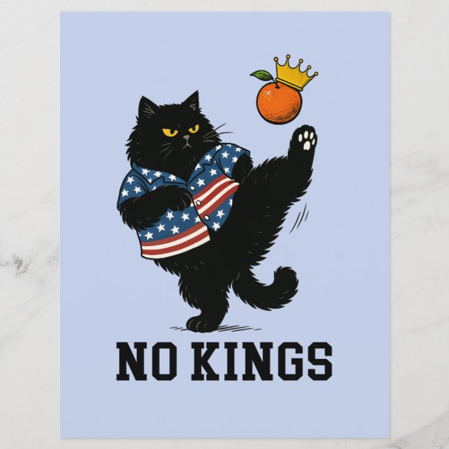 Inga kungar i Amerika  Reklamblad (Framsidan)