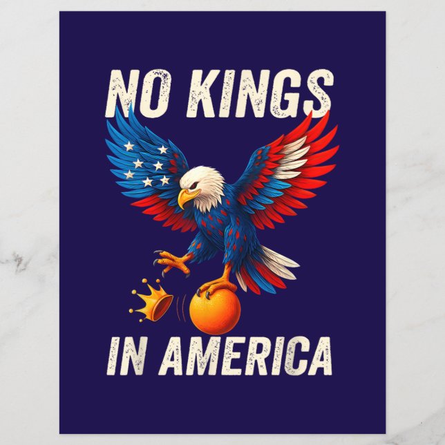 Inga kungar i Amerika Reklamblad (Framsidan)