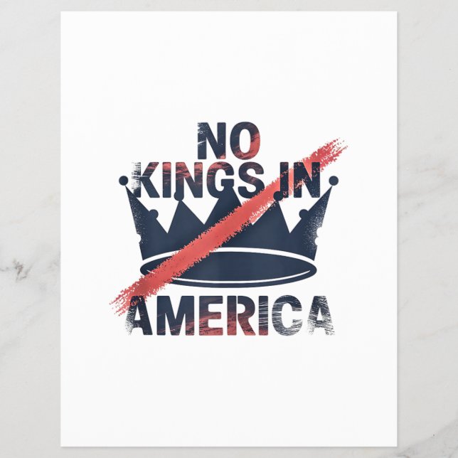 Inga kungar i Amerika Reklamblad (Framsidan)