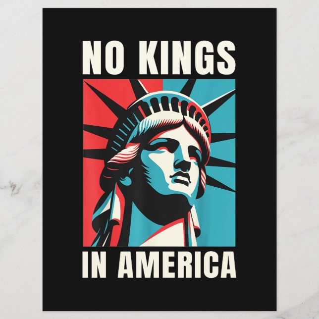 Inga kungar i Amerika Reklamblad (Framsidan)