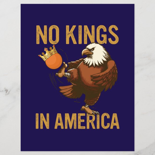 Inga kungar i Amerika Reklamblad (Framsidan)