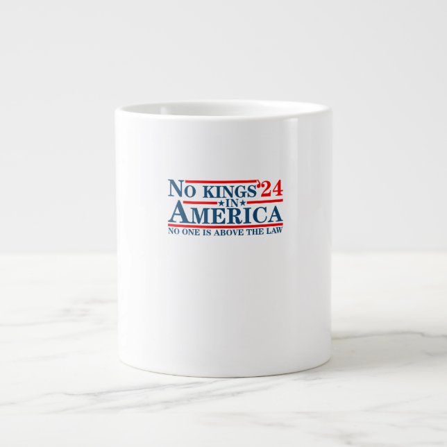 Inga kungar i Amerika Retro Classic Jumbo Mugg (Framsidan)