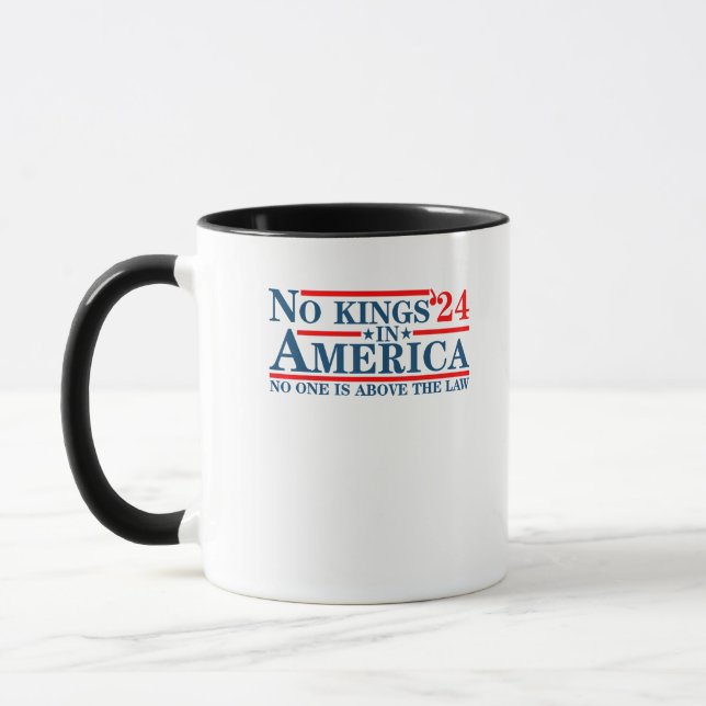 Inga kungar i Amerika Retro Classic Mugg (Vänster)