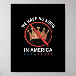 Inga kungar i Amerika Retro Classic Poster