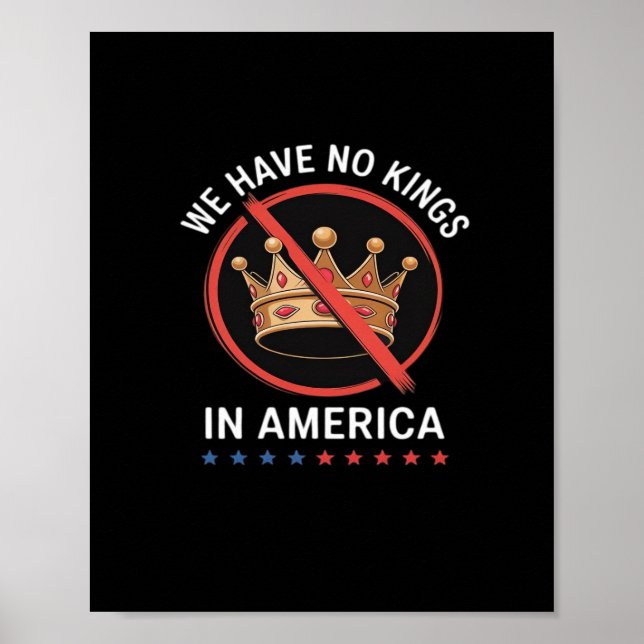 Inga kungar i Amerika Retro Classic Poster (Framsidan)