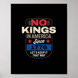 Inga kungar i Amerika Retro Classic Poster