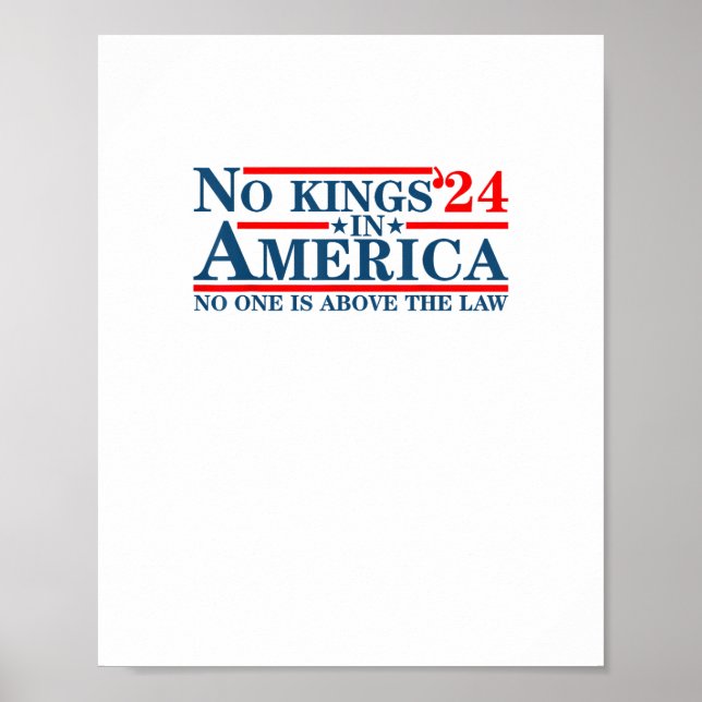 Inga kungar i Amerika Retro Classic Poster (Framsidan)