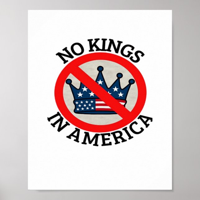 Inga kungar i Amerika Retro Classic Poster (Framsidan)