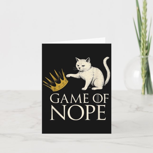 Inga kungar i Amerika Rolig svart katt sparkar kro Kort (Framsida)