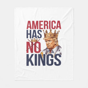Inga kungar i Amerika Roligt Amerika har ingen kun Fleecefilt