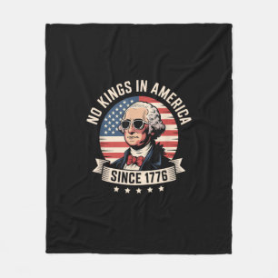 Inga kungar i Amerika sedan 1776-design Fleecefilt