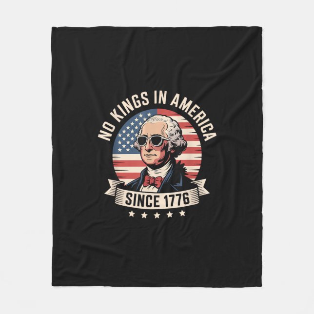 Inga kungar i Amerika sedan 1776-design Fleecefilt (Framsidan)
