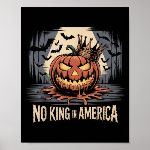 Inga kungar i Amerika sedan 1776 Distressed Usa-fl Poster