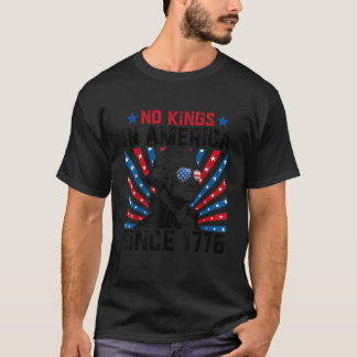 Inga kungar i Amerika sedan 1776 Distressed USA-fl T Shirt