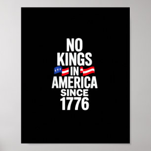 Inga kungar i Amerika sedan 1776 Enkel Klassiker Poster