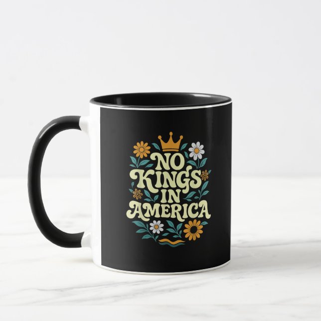 Inga kungar i Amerika sedan 1776 Freedom Classic Mugg (Vänster)