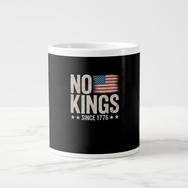 Inga kungar i Amerika sedan 1776 - frihetsanda Jumbo Mugg (Framsidan)