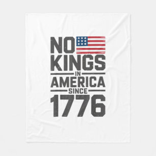 Inga kungar i Amerika sedan 1776 Kreativ design Fleecefilt