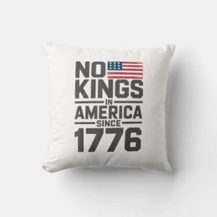 Inga kungar i Amerika sedan 1776 Kreativ design Kudde