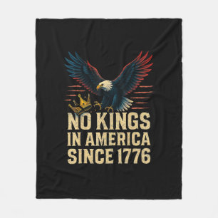 Inga kungar i Amerika sedan 1776 Patriotisk Fleecefilt