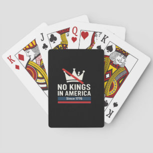 Inga kungar i Amerika sedan 1776 Patriotisk grafik Casinokort