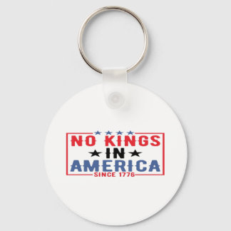 Inga kungar i Amerika sedan 1776 Patriotiskt obero Nyckelring