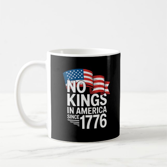Inga kungar i Amerika sedan 1776 Protest Kreativ S Kaffemugg (Vänster)