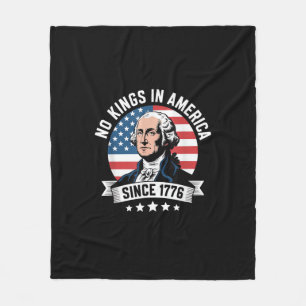 Inga kungar i Amerika sedan 1776 Rolig frihetsvib Fleecefilt