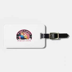Inga kungar i Amerika sedan 1776 USA Flagga Spara Bagagebricka