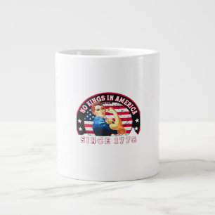 Inga kungar i Amerika sedan 1776 USA Flagga Spara Jumbo Mugg