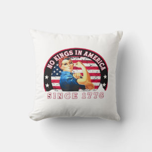 Inga kungar i Amerika sedan 1776 USA Flagga Spara  Kudde