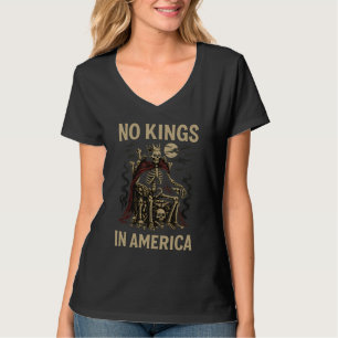 Inga kungar i Amerika skelett T Shirt
