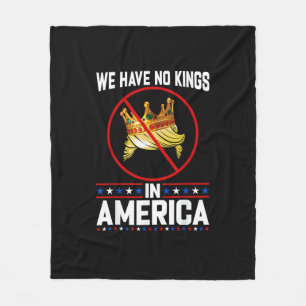 Inga kungar i Amerika Spara jag motsätter mig Mini Fleecefilt