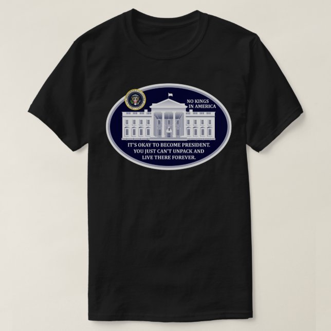 Inga kungar i Amerika T-shirt (Design framsida)