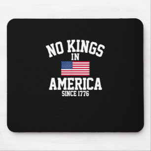 Inga kungar i Amerika USA Flagga Retro Cool Stil Musmatta