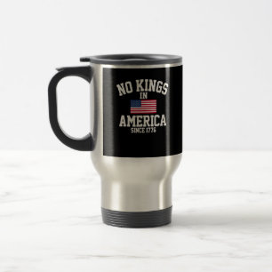 Inga kungar i Amerika USA Flagga Retro Cool Stil Resemugg