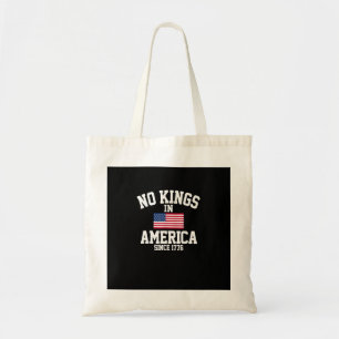 Inga kungar i Amerika USA Flagga Retro Cool Stil Tygkasse