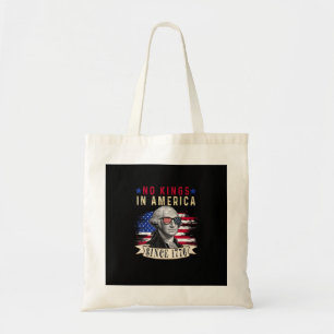 Inga kungar i Amerika USA Flagga Retro Cool Stil Tygkasse